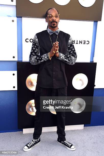 Recording artist Snoop Dogg attends The Comedy Central Roast of Justin Bieber at Sony Pictures Studios on March 14, 2015 in Los Angeles, California.