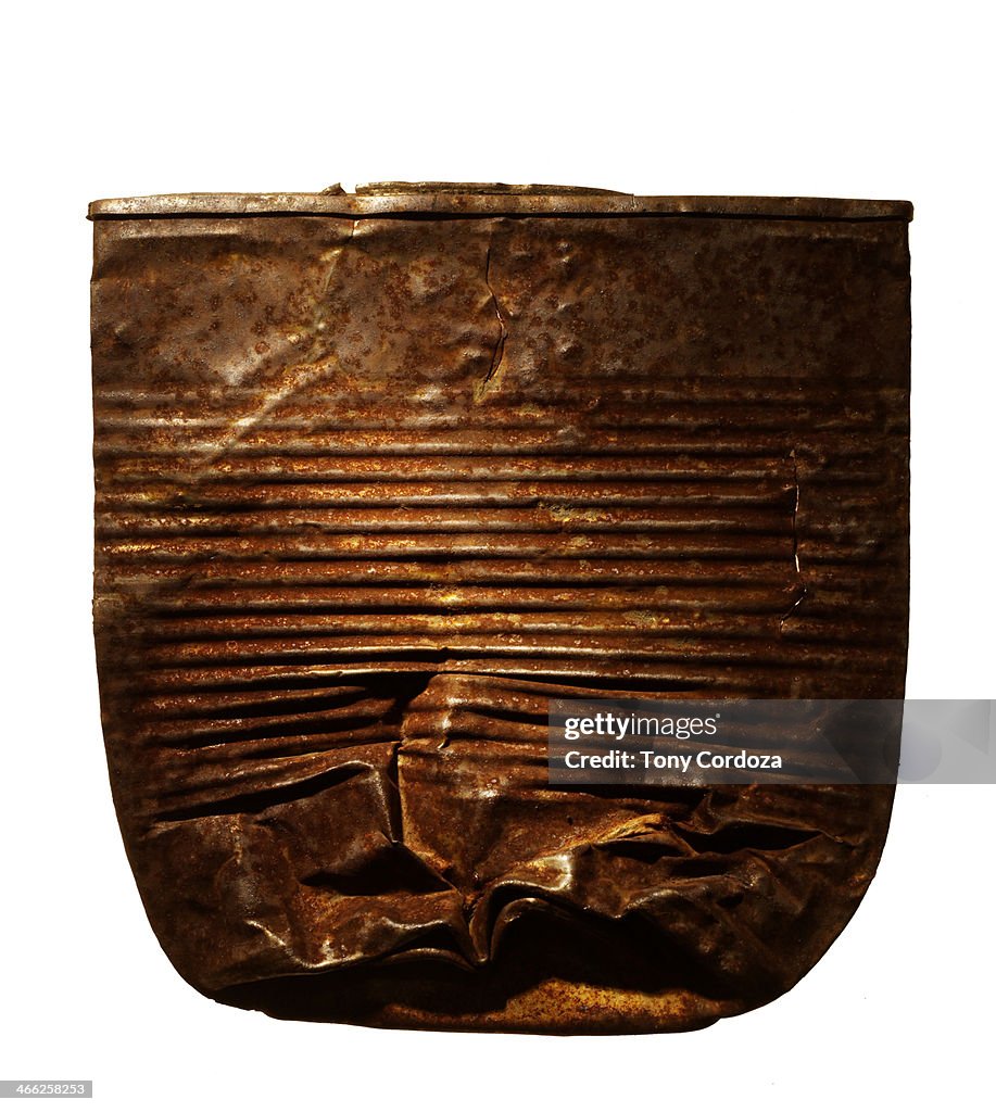 Rusty metal can