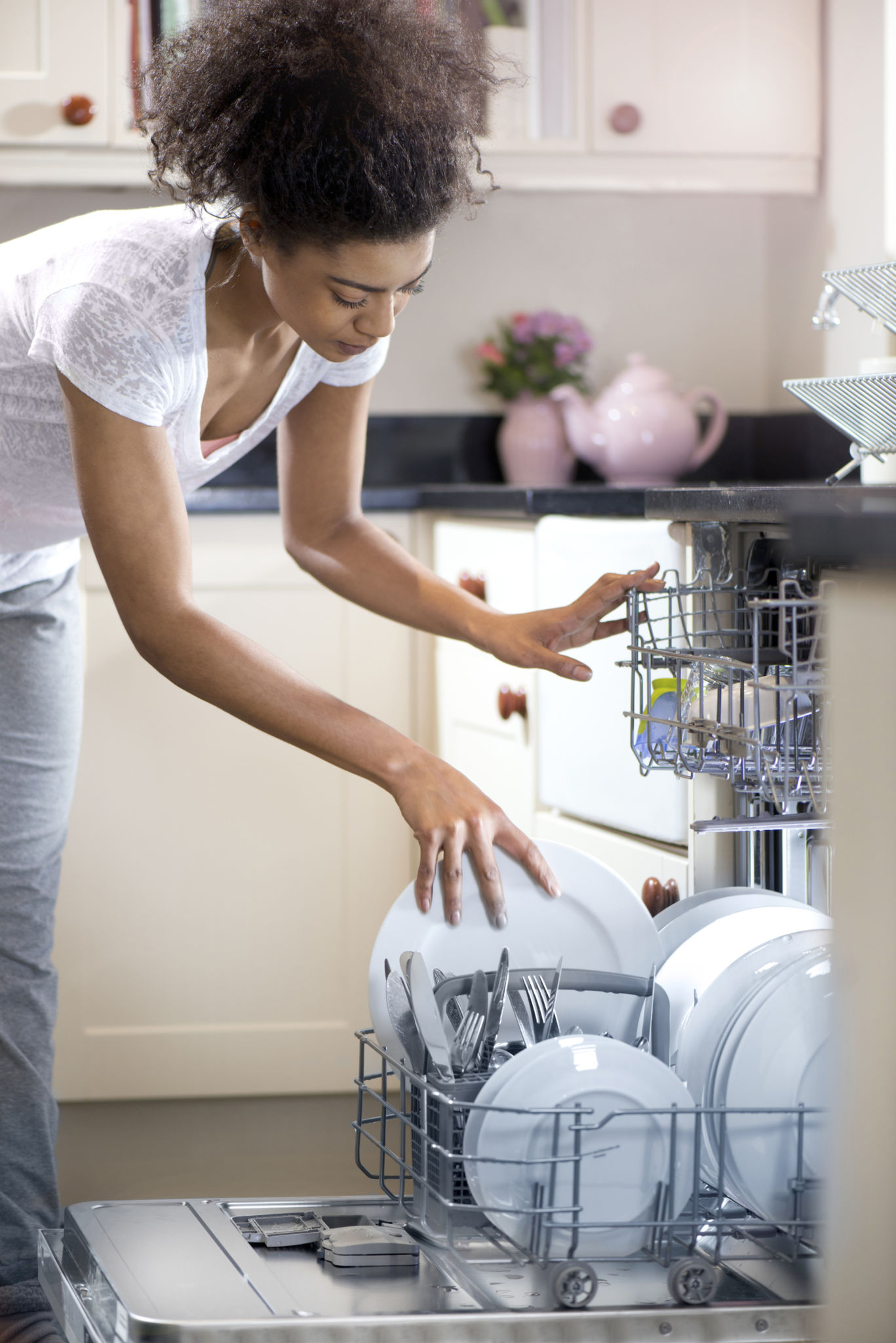 loading dishwasher