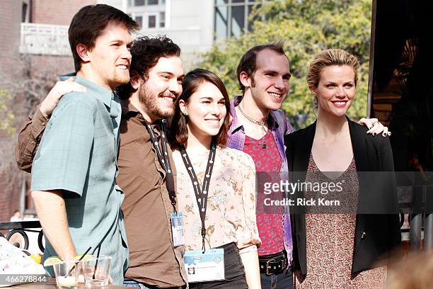 Actress Brooklyn Decker and guests attend a cocktail party for the cast of Magnolia Pictures Results, hosted by Samsung at SXSW 2015 on March 14,...