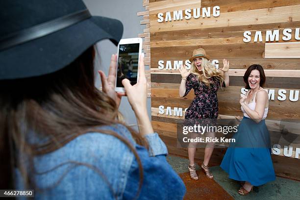 Guests attend a cocktail party for the cast of Magnolia Pictures Results, hosted by Samsung at SXSW 2015 on March 14, 2015 in Austin, Texas.