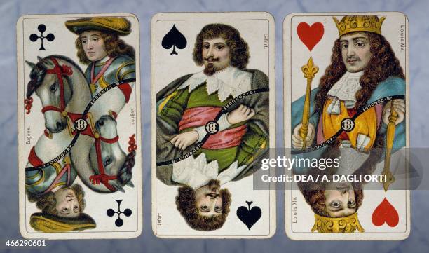 German cards for the game of the Trappola, Dondorf edition, 1820-1860. 19th century.