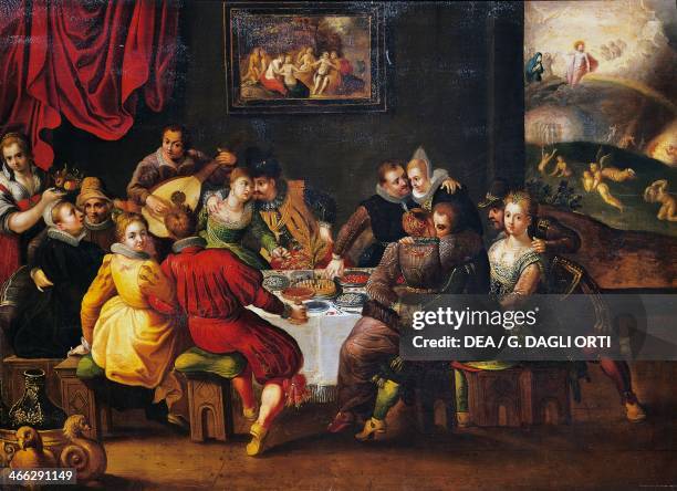 Mankind awaiting the Last Judgment, painting by Dirck Barendsz .