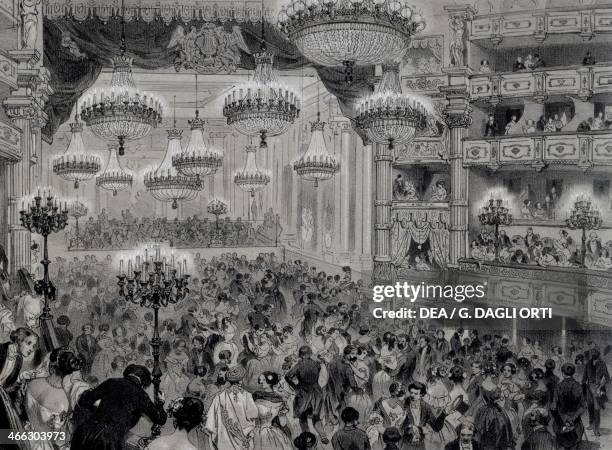 Paris, Ball of the authorities, January 28, 1846. France, 19th century.