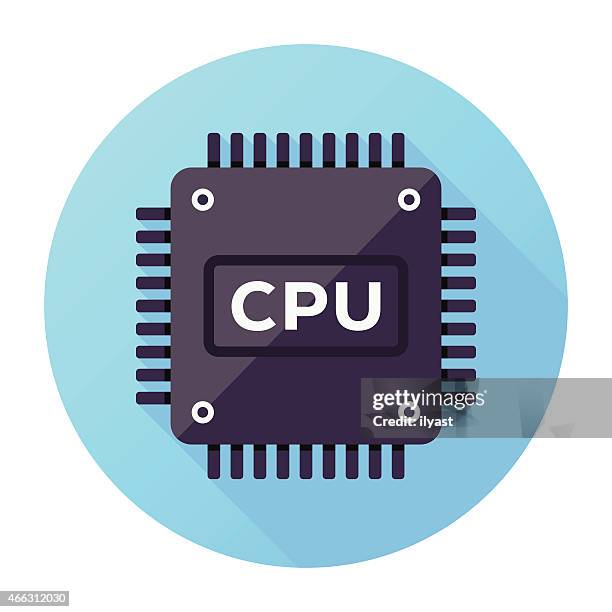 stockillustraties, clipart, cartoons en iconen met cpu icon - cpu