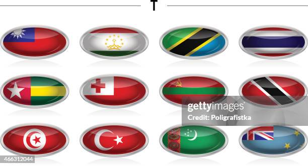 flags icon - "t" - tonga stock illustrations