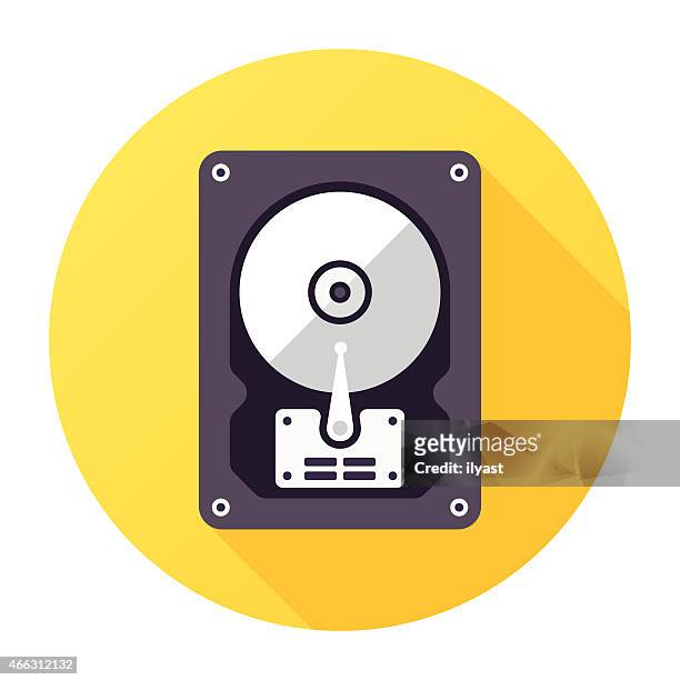 computer disk icon - hard drive stock illustrations