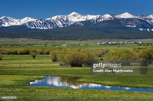 bighole valley montana - gallatin county montana stockfoto's en -beelden