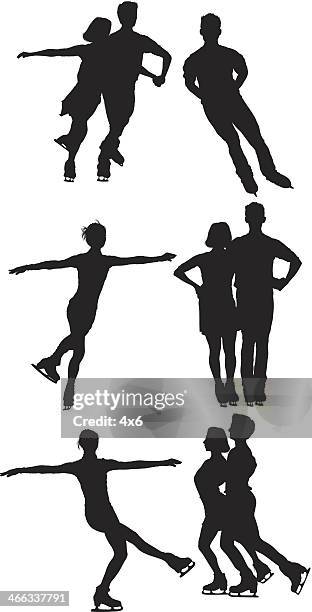 ice skating - ice skater stock illustrations