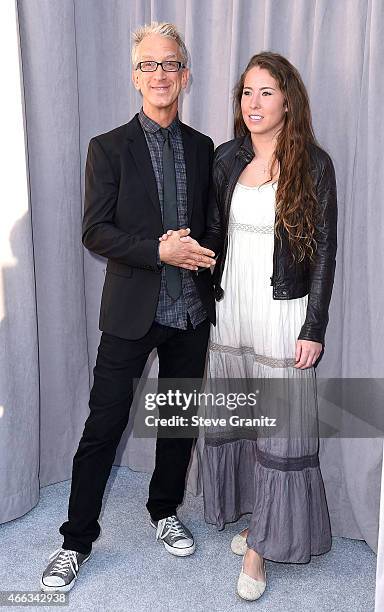 Comedian Andy Dick and Lena Sved attend The Comedy Central Roast of Justin Bieber at Sony Pictures Studios on March 14, 2015 in Los Angeles,...