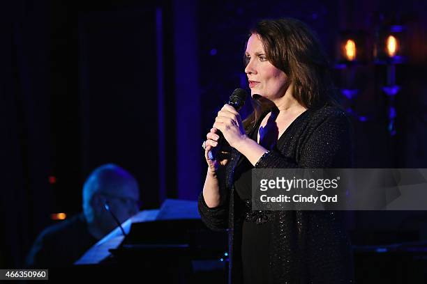 Actress/ singer Maureen McGovern performs at 54 Below on March 14, 2015 in New York City.