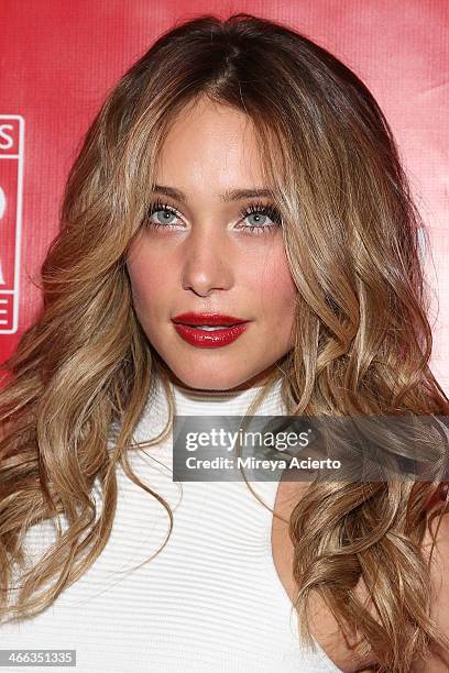 Hannah Davis attends Super Bowl XLVIII Party Hosted By Shape And Men's Fitness at Cipriani 42nd Street on January 31, 2014 in New York City.