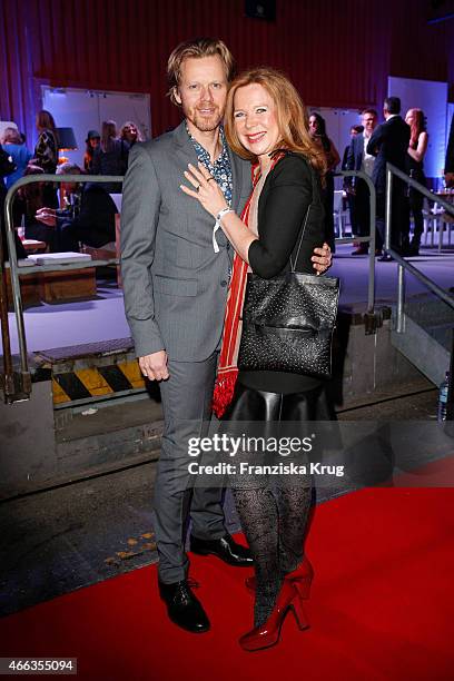 Berthold Manns and Marion Kracht attend the Spirit of Istanbul by Yeni Raki on March 14, 2015 in Berlin, Germany.
