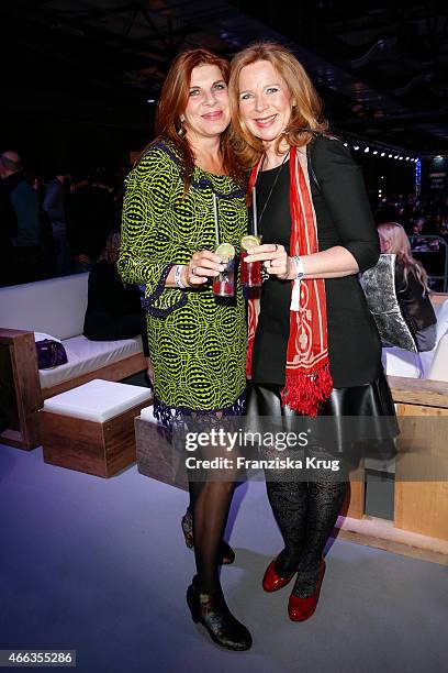 Claudia Wenzel and Marion Kracht attend the Spirit of Istanbul by Yeni Raki on March 14, 2015 in Berlin, Germany.