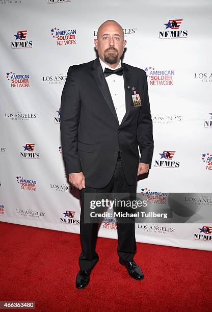 Hero Award recipient Justin Jordan attends the Salute to Heroes Service Gala to benefit the National Foundation for Military Family Support at The...