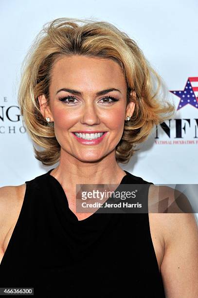 Actress Kelly Carlson attends National Foundation for Military Family Support's First Annual Salute to Heroes Service Gala at The Majestic Downtown...