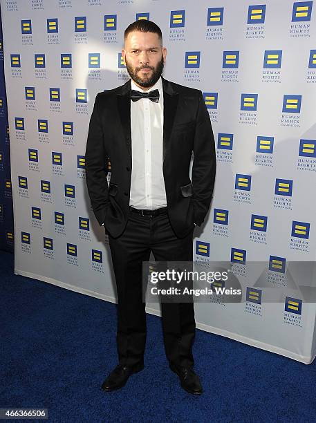 Actor Guillermo Diaz attends the Human Rights Campaign Los Angeles Gala 2015 at JW Marriott Los Angeles at L.A. LIVE on March 14, 2015 in Los...