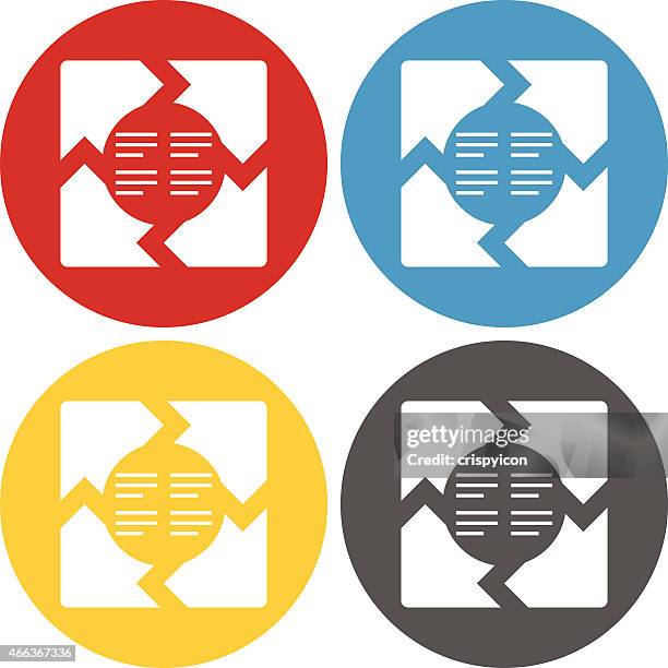 circle series infographic icon - large circle infographic stock illustrations