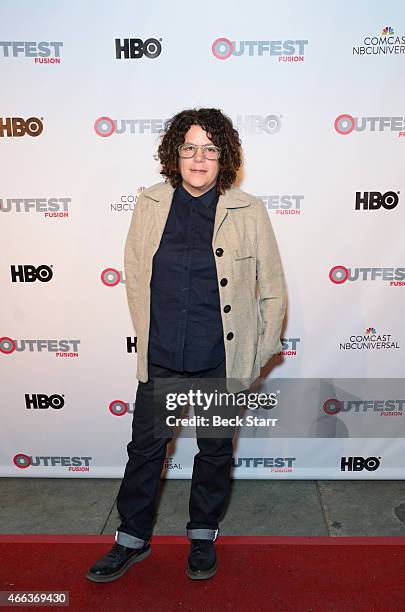 Outfest Fusion Achievement Award recipient director/producer Rose Troche and actress Katherine Moennig arrive at OutFest Fusion LGBT People Of Color...