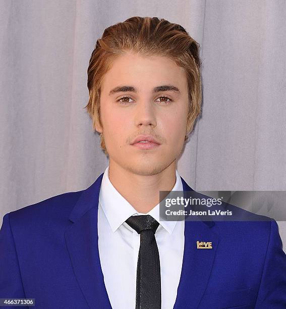 Justin Bieber attends the Comedy Central Roast Of Justin Bieber on March 14, 2015 in Los Angeles, California.