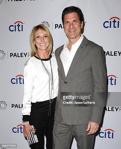 Producer Steven Levitan and wife Krista Levitan attend the "Modern Family" event at the 32nd annual PaleyFest at Dolby Theatre on March 14, 2015 in...