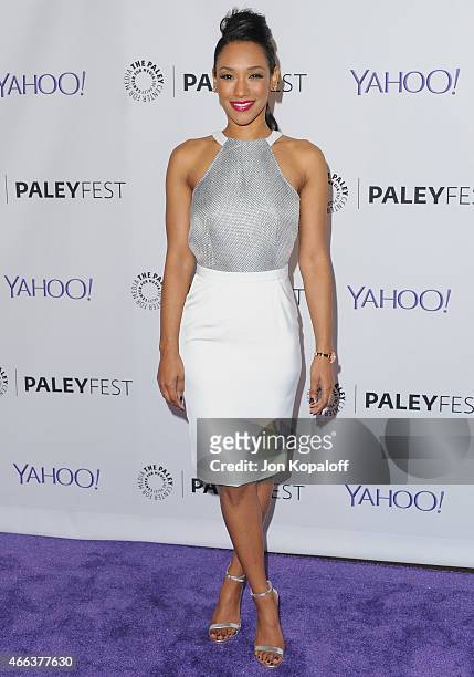 Actress Candice Patton arrives at The Paley Center For Media's 32nd Annual PALEYFEST LA - "Arrow" And "The Flash" at Dolby Theatre on March 14, 2015...