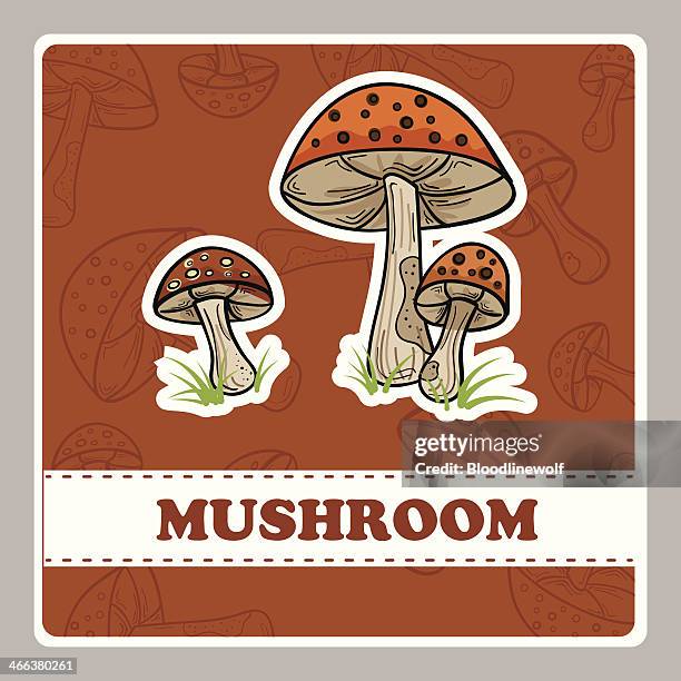 Musroom Labels 114 Mushroom Label Design Stock Photos, High-Res Pictures, and Images ...