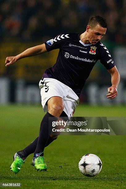 Wesley Verhoek of Go Ahead Eagles in action during the Dutch Eredivisie match between NAC Breda and Go Ahead Eagles held at the Rat Verlegh Stadion...