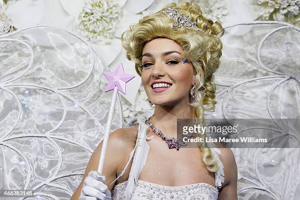 Film character from Cinderella poses at the Australian premiere of Disney's Cinderella at State Theatre on March 15, 2015 in Sydney, Australia.