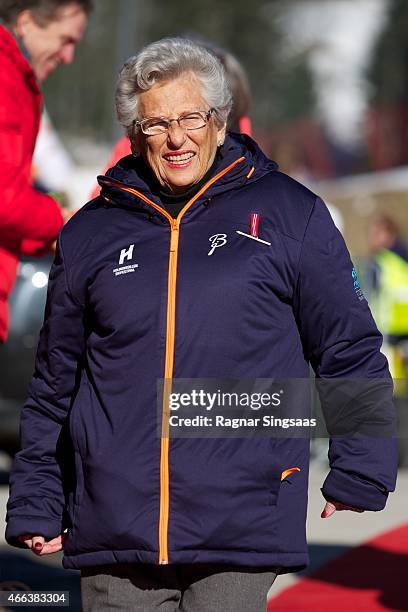 Princess Astrid of Norway attends the FIS Nordic World Cup on March 15, 2015 in Oslo, Norway.