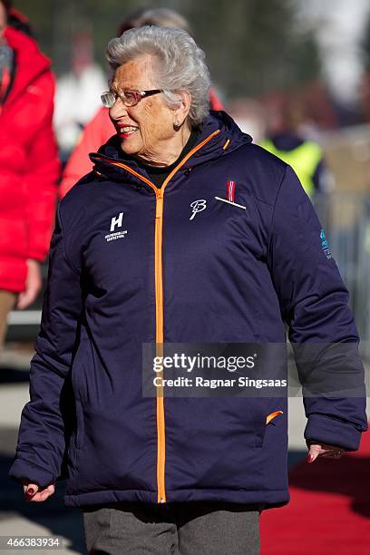 Princess Astrid of Norway attends the FIS Nordic World Cup on March 15, 2015 in Oslo, Norway.