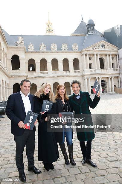 Producer of the Opera Benjamin Patou, Stage Director of the Opera Arielle Dombasle, Music Booking Opera Anne Gravoin and sets and costumes of the...