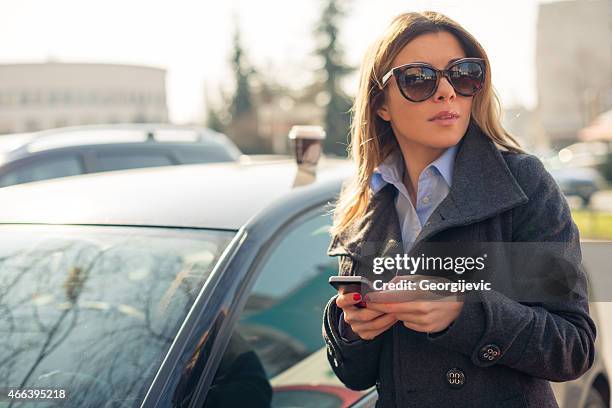 using smart phone - coffee car design stock pictures, royalty-free photos & images