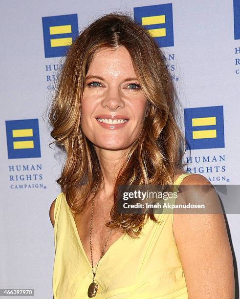 Actress Michelle Stafford attends the 2015 Human Rights Campaign Los Angeles Gala Dinner at JW Marriott Los Angeles at L.A. LIVE on March 14, 2015 in...