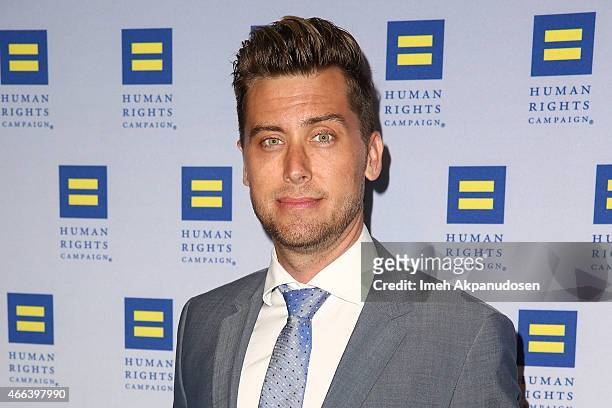 Singer Lance Bass attends the 2015 Human Rights Campaign Los Angeles Gala Dinner at JW Marriott Los Angeles at L.A. LIVE on March 14, 2015 in Los...