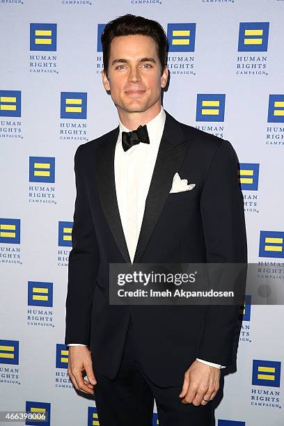 Actor Matt Bomer attends the 2015 Human Rights Campaign Los Angeles Gala Dinner at JW Marriott Los Angeles at L.A. LIVE on March 14, 2015 in Los...