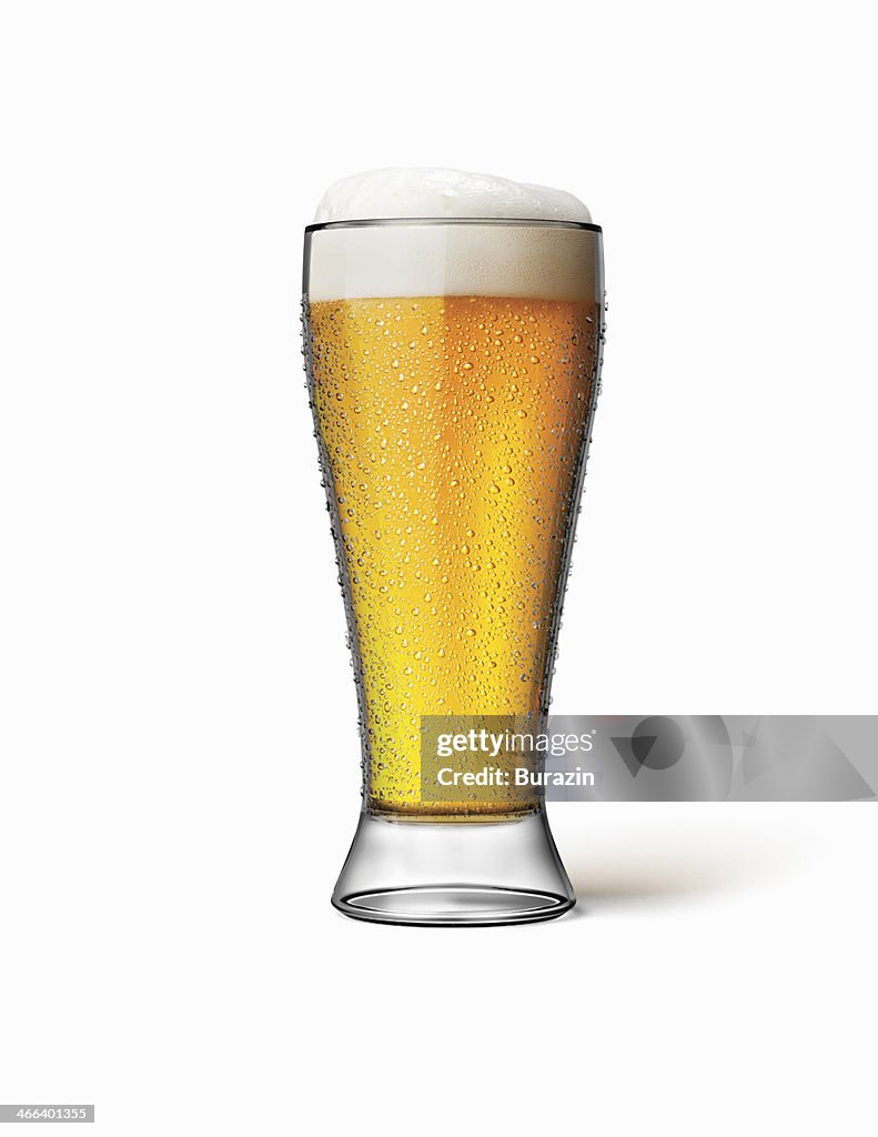 Full glass of beer