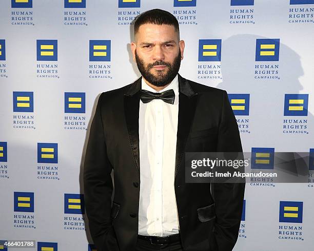 Actor Guillermo Diaz attends the 2015 Human Rights Campaign Los Angeles Gala Dinner at JW Marriott Los Angeles at L.A. LIVE on March 14, 2015 in Los...