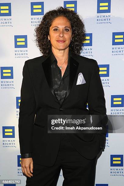 Comedian Dana Goldberg attends the 2015 Human Rights Campaign Los Angeles Gala Dinner at JW Marriott Los Angeles at L.A. LIVE on March 14, 2015 in...