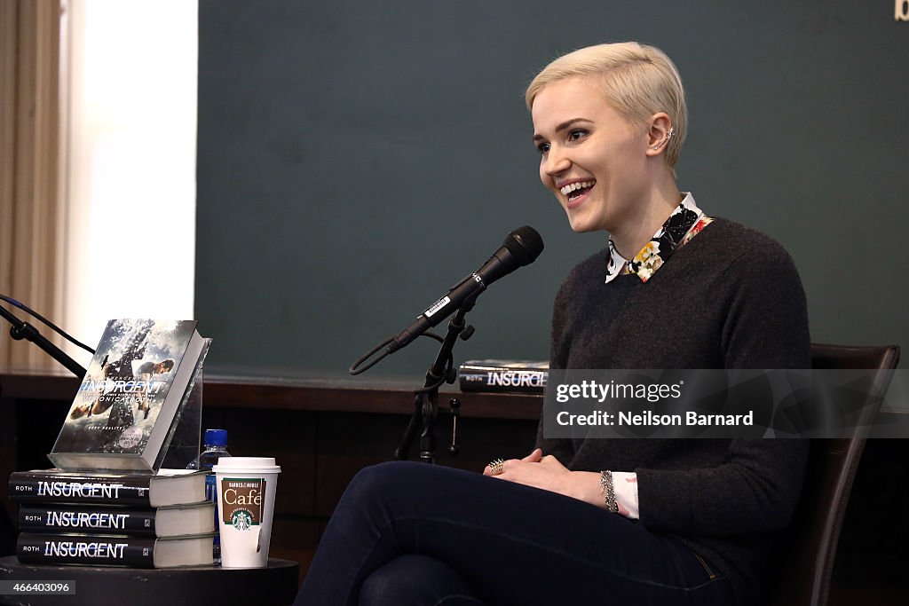 Veronica Roth Attends The "Insurgent" Movie Tie-In Event