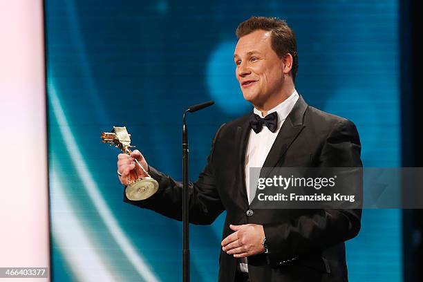 Guido Maria Kretschmer attends the Goldene Kamera 2014 at Tempelhof Airport on February 01, 2014 in Berlin, Germany.