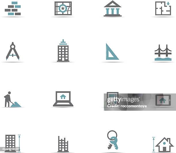 icon-set, architektur - protractor stock-grafiken, -clipart, -cartoons und -symbole