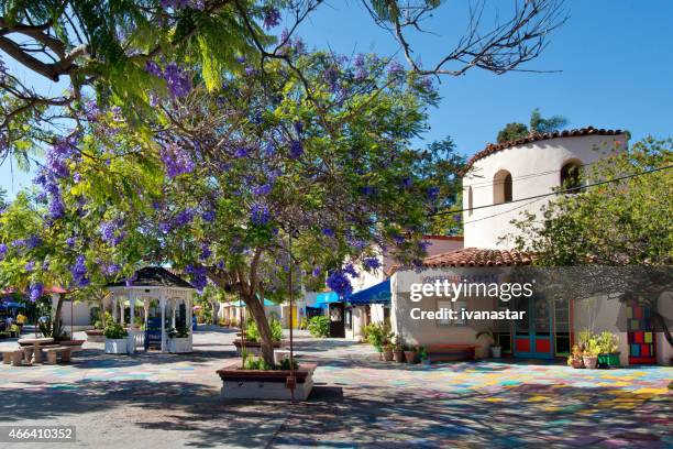 spanish village art centre, san diego - spanish village balboa park fotografías e imágenes de stock