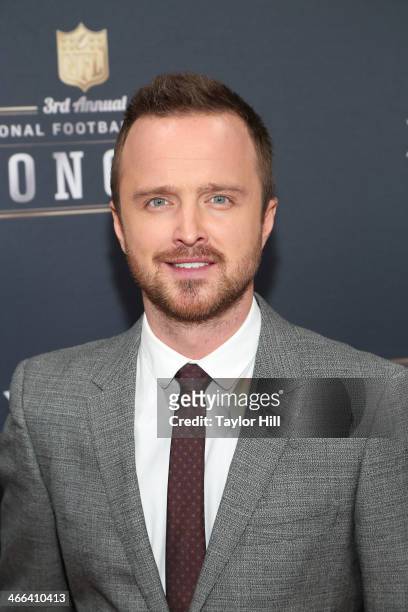 Actor Aaron Paul attends the 3rd Annual NFL Honors at Radio City Music Hall on February 1, 2014 in New York City.