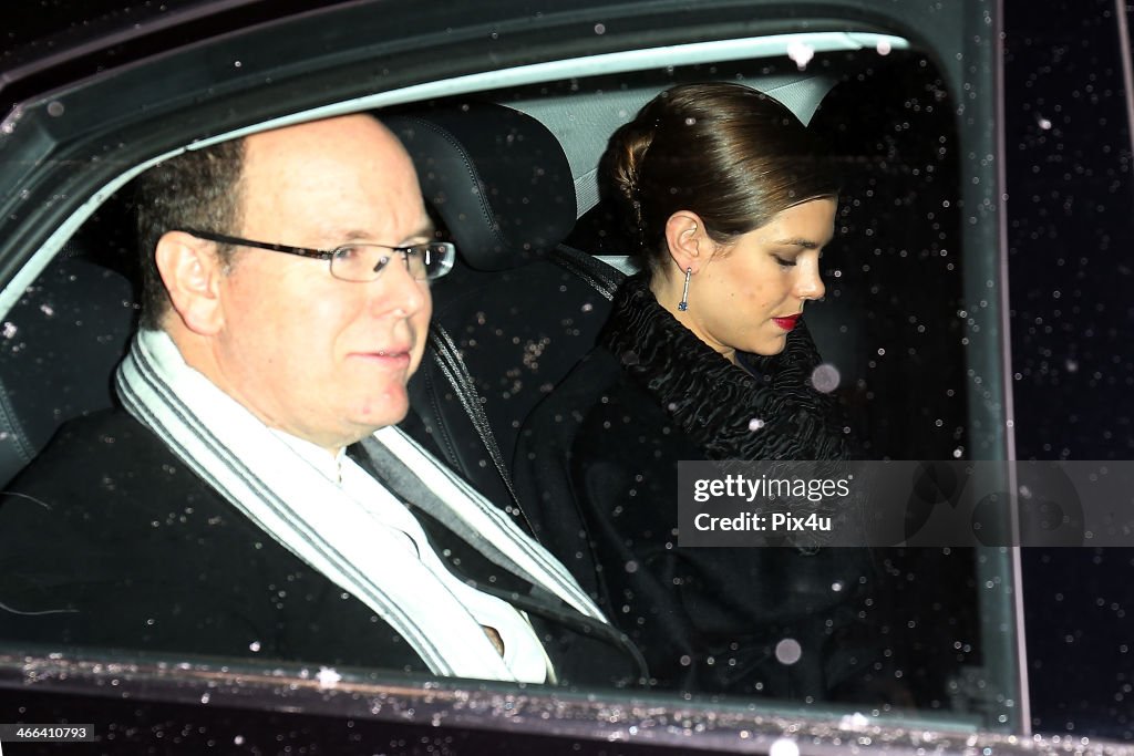 Andrea Casiraghi And Tatiana Santo Domingo : Outside Arrivals At Church