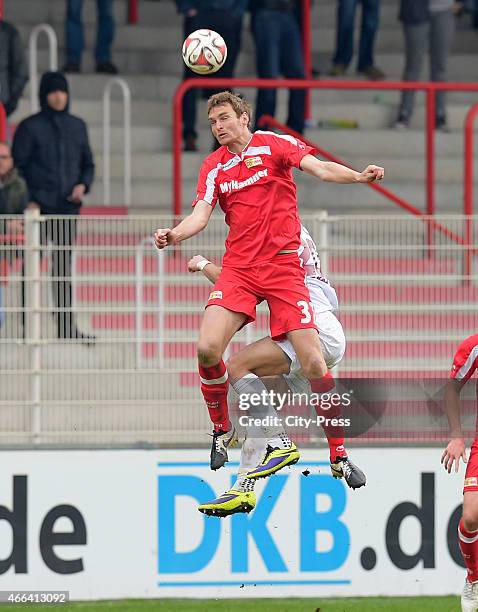 Christian Stuff of 1 FC Union Berlin II during the game between Union Berlin U23 and BFC Dynamo on march 15, 2015 in Berlin, Germany.