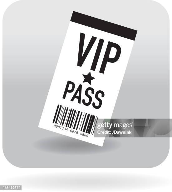 barcode meet and greet concert icon - backstage passes stock illustrations