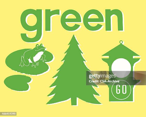 green objects - toad stock illustrations