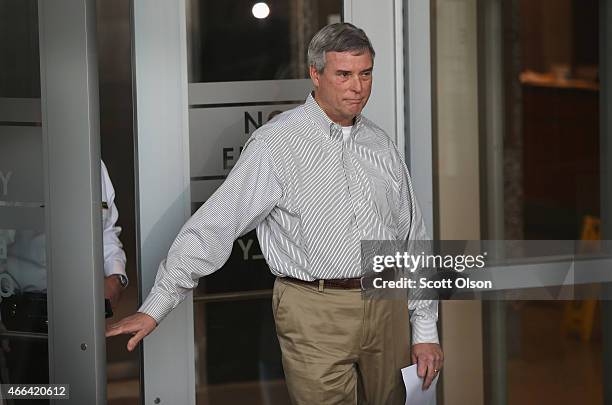 Robert "Bob" McCulloch, the Prosecuting Attorney for St. Louis County, arrives to announce the arrest of Jeffery Williams for last week's shooting of...