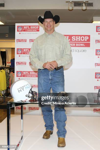 Jay Novacek visits Macy's Herald Square on February 1, 2014 in New York City.